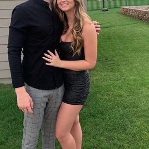 Sparkly Black Hoco/Formal Dress